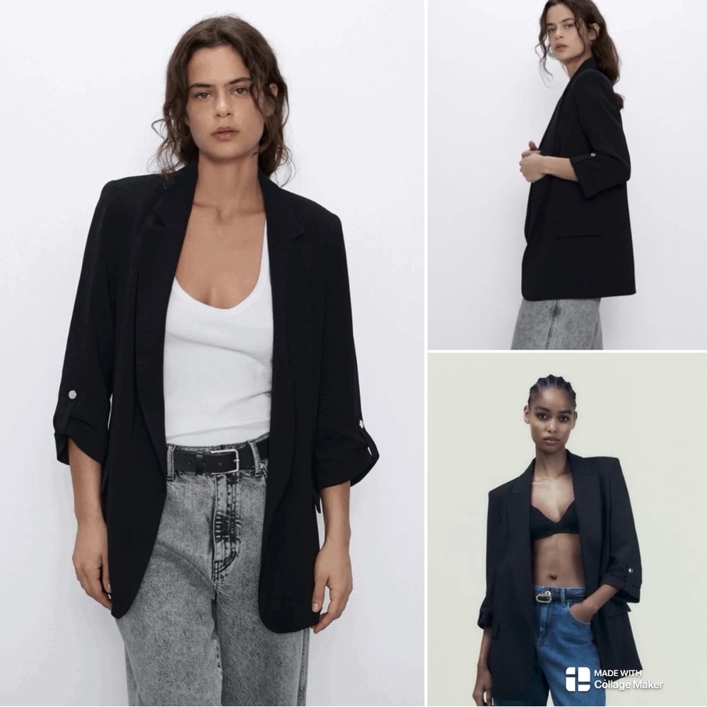 Zara relaxed boyfriend blazer